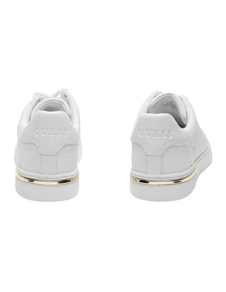 Guess Rollin White Lace-Up Sneaker 3 Guess Rollin White Lace-Up Sneaker - Image 3