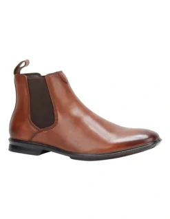 Hush Puppies Leather Tan Burnish Chelsea Boot -Myer Clothing Shop 840499750 4 720x928
