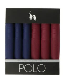 Polo Handkerchiefs 6 Pack In Assorted -Myer Clothing Shop 840864350 3 1 720x928