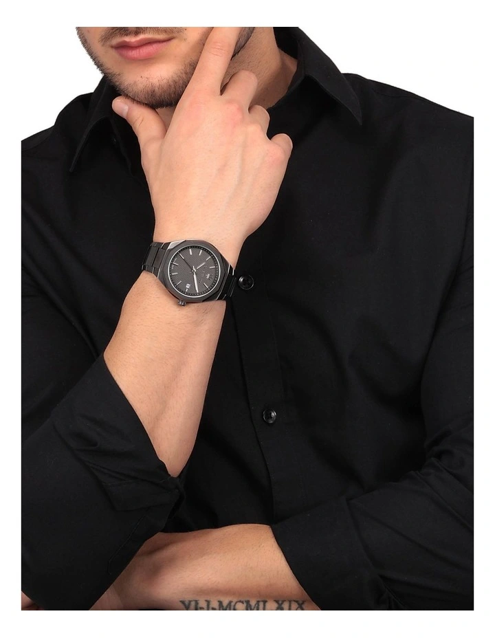 Maserati Stile Gun Metal Gunmetal Stainless Steel Sport Watch 2 Maserati Stile Gun Metal Gunmetal Stainless Steel Sport Watch - Image 2