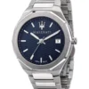 Maserati Stile Blue Dial Bracelet Blue Stainless Steel Sport Watch