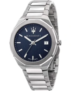 Maserati Stile Blue Dial Bracelet Blue Stainless Steel Sport Watch