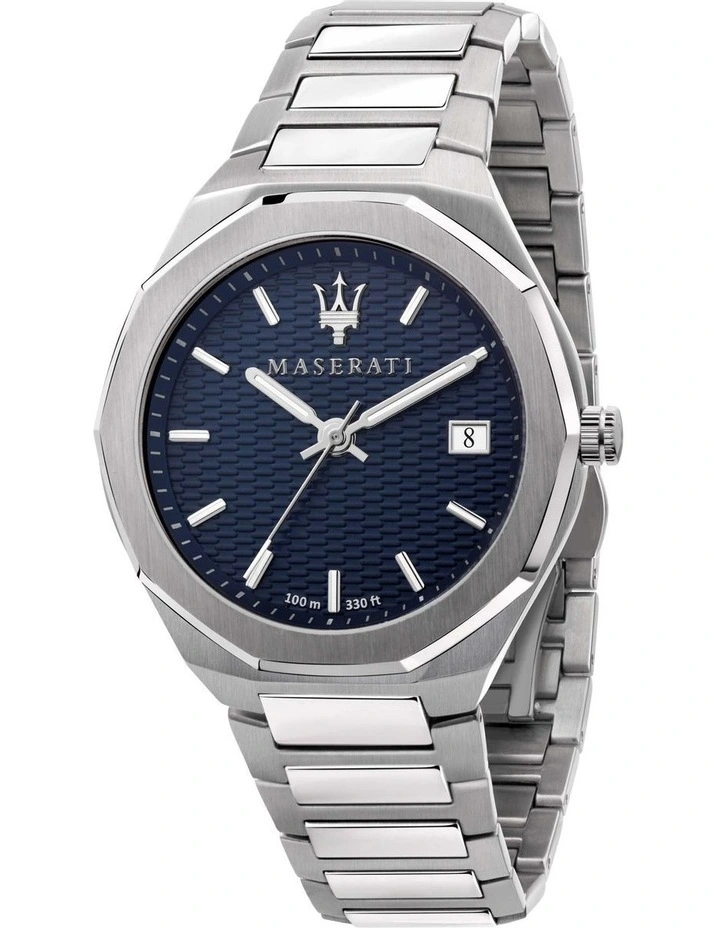Maserati Stile Blue Dial Bracelet Blue Stainless Steel Sport Watch 1 Maserati Stile Blue Dial Bracelet Blue Stainless Steel Sport Watch