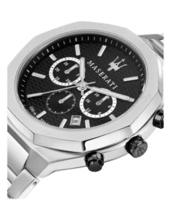Maserati Stile Chrono Black Dial Bracelet Black Stainless Steel Chronograph Watch -Myer Clothing Shop 840873250 7 720x928