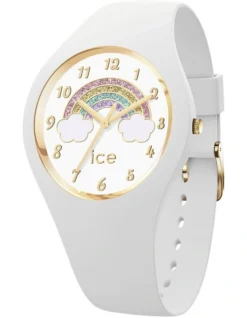 Ice-Watch Ice Fantasia Rainbow Small White Silicone Quartz Watch