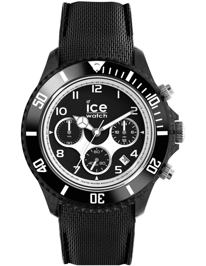 Ice-Watch Ice Dune Large Black Silicone Chronograph Watch 1 Ice-Watch Ice Dune Large Black Silicone Chronograph Watch