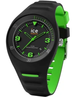 Ice-Watch Ice P. Leclercq Green Medium Black Silicone Chronograph Watch