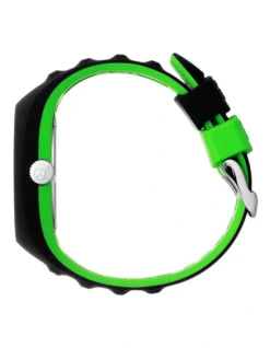 Ice-Watch Ice P. Leclercq Green Medium Black Silicone Chronograph Watch -Myer Clothing Shop 841078540 3 720x928