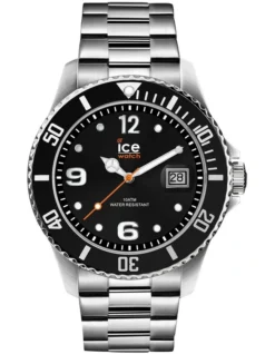 Ice-Watch Ice Steel Black Silver Large Watch