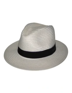 Phoenix Panamate Fedora Hat In Ivory