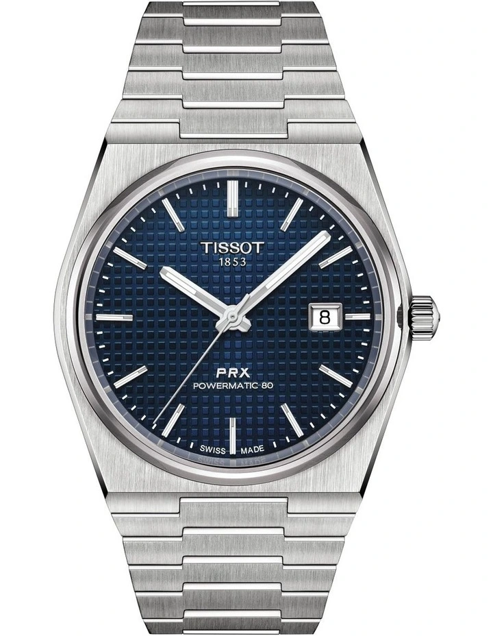 Tissot PRX Powermatic 80 T1374071104100 Automatic Watch In Blue 1 Tissot PRX Powermatic 80 T1374071104100 Automatic Watch In Blue