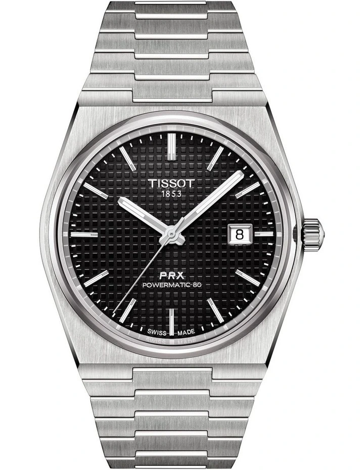 Tissot PRX Powermatic 80 T1374071105100 Automatic Watch In Black 1 Tissot PRX Powermatic 80 T1374071105100 Automatic Watch In Black