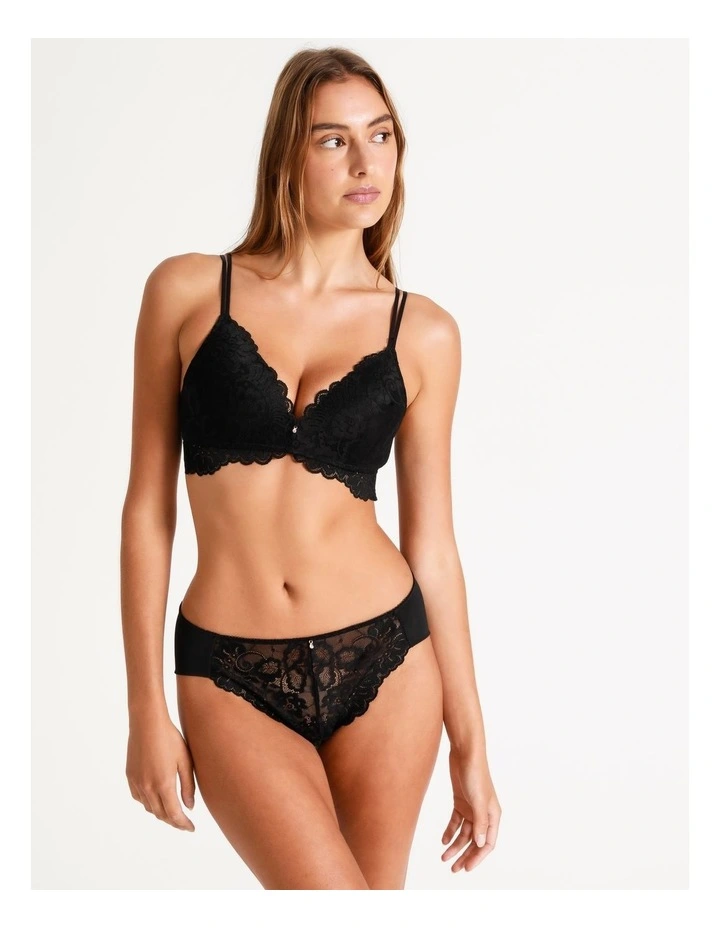 Chloe & Lola Lace Wirefree Contour Bra Black 4 Chloe & Lola Lace Wirefree Contour Bra Black - Image 4
