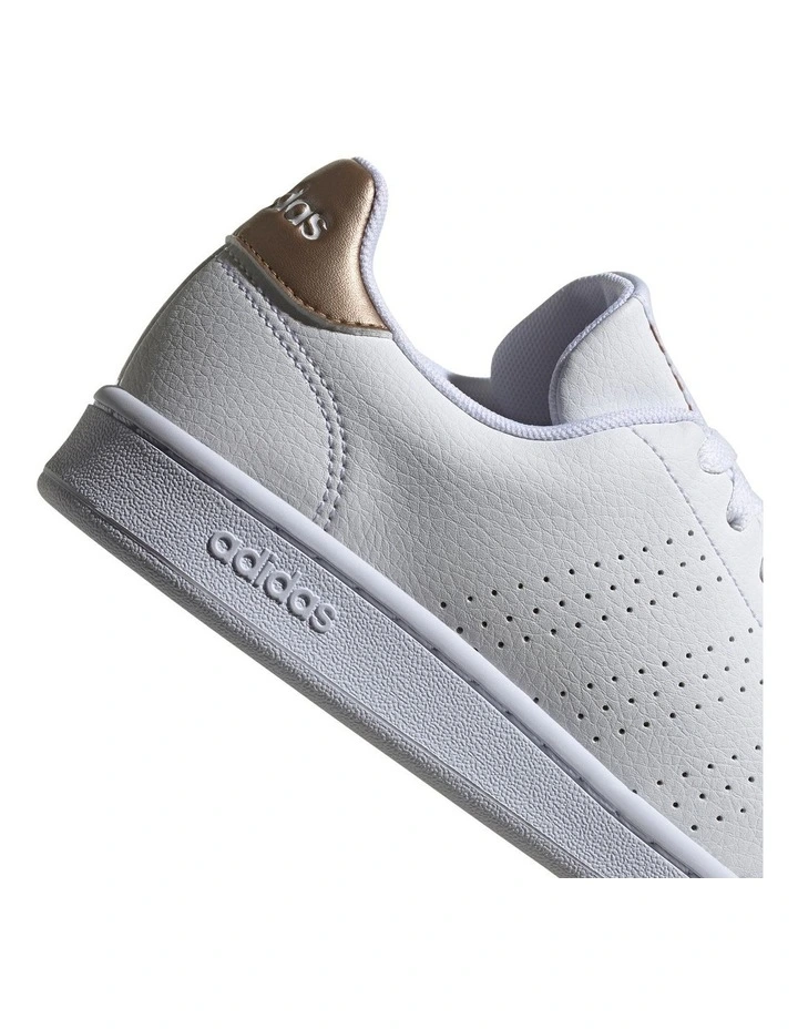 ADIDAS Advantage White Leather Lace-Up Sneaker 5 ADIDAS Advantage White Leather Lace-Up Sneaker - Image 5