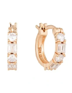 Irini Small Rose Gold Hoop Earrings