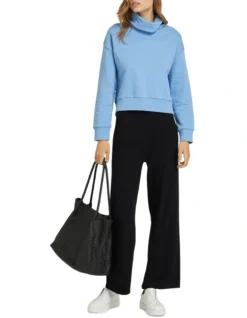 Oxford Jessica Turtle Neck Sweatshirt Blue -Myer Clothing Shop 843198850 5 720x928