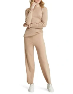 Oxford Aria Knitted Lounge Pants Camel Brown -Myer Clothing Shop 843201550 5 720x928