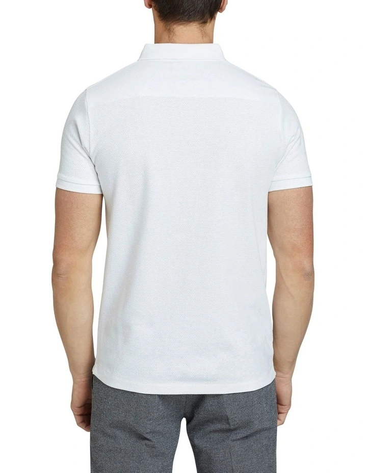 Oxford Austin Polo In White 2 Oxford Austin Polo In White - Image 2