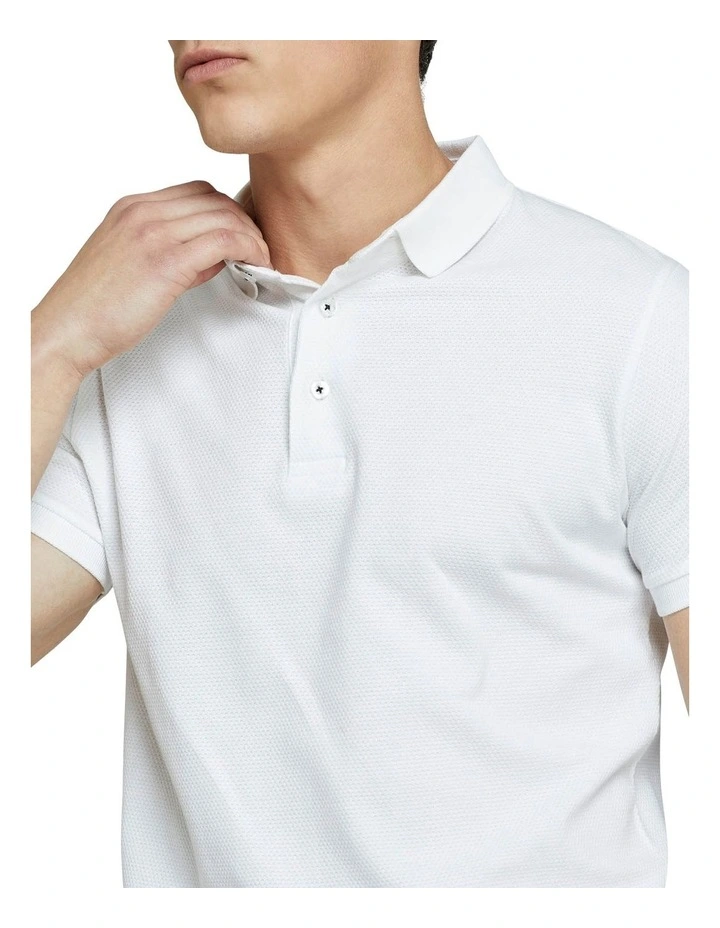 Oxford Austin Polo In White 4 Oxford Austin Polo In White - Image 4