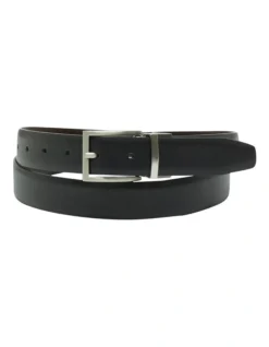 Oxford Harrison Reversible Belt Brwn In Black/Dk Brown