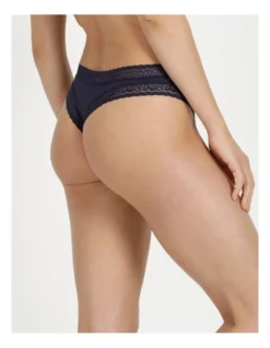 SOHO Smooth Lace G-String Brief In Navy -Myer Clothing Shop 843917140 843988870 3 720x928