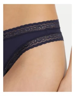 SOHO Smooth Lace G-String Brief In Navy -Myer Clothing Shop 843917140 843988870 4 720x928
