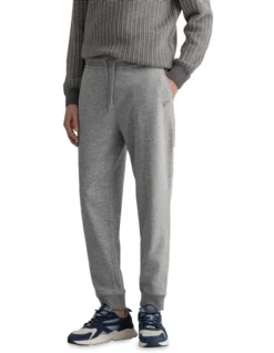 Gant Original Sweat Tapered Track Pant In Grey Marle
