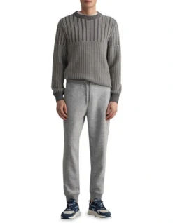 Gant Original Sweat Tapered Track Pant In Grey Marle -Myer Clothing Shop 844749640 3 720x928