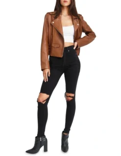 Just Friends Leather Jacket -Myer Clothing Shop 846887590 4 720x928