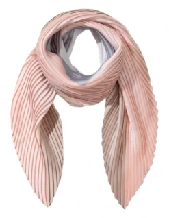 Geometric Print Blush Neckerchief Scarf