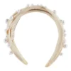 Pearl On Sinamay Cream Headband Hair Accessory