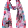 Painter Print Pink Scarf