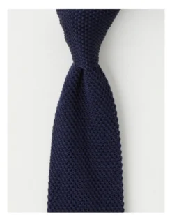 Van Heusen Knitted Tie In Navy