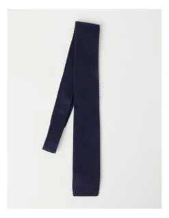 Van Heusen Knitted Tie In Navy -Myer Clothing Shop 847311400 3 720x928