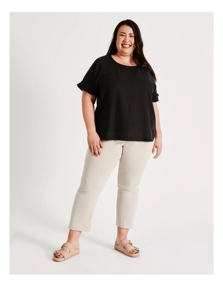 Regatta Wardrobe Staple Stretch Crop Pant Cream 3 Regatta Wardrobe Staple Stretch Crop Pant Cream - Image 3