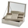 Sara Nude Large Jewellery Box