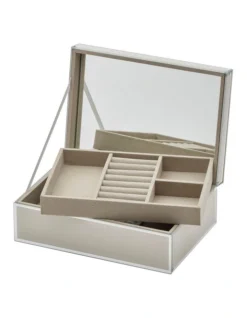 Sara Nude Large Jewellery Box