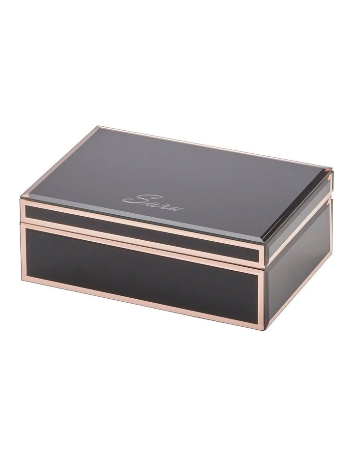 Sara Black Large Jewellery Box 5 Sara Black Large Jewellery Box - Image 5