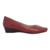 Saturn Heeled Shoes In Red Leather