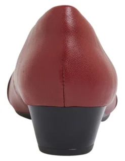 Saturn Heeled Shoes In Red Leather -Myer Clothing Shop 848482120 5 720x928