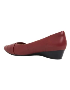 Saturn Heeled Shoes In Red Leather -Myer Clothing Shop 848482120 6 720x928