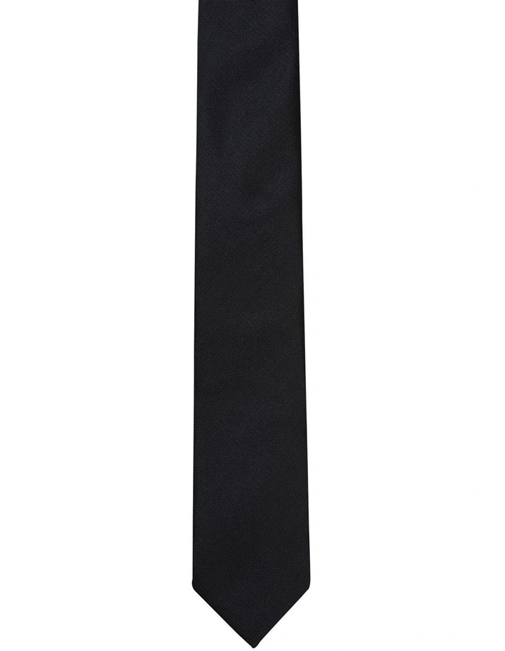 Calvin Klein Plain Black Tie 1 Calvin Klein Plain Black Tie
