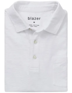 Hayes Slub Cotton Polo White 9 Hayes Slub Cotton Polo White -Myer Clothing Shop 848740150 5 720x928