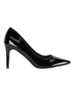 Wild Black Patent Heeled Shoes
