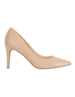 Wild Nude Smooth Heeled Shoes