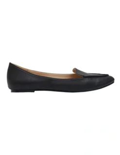 Reno Black Lizard Flat Shoes