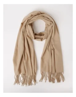 Basque Pashminetta Scarf In Taupe