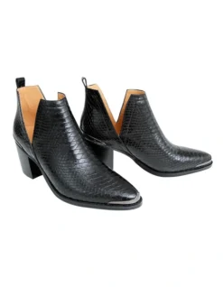 Austin Croc Embossed Ankle Boot -Myer Clothing Shop 849503350 4 720x928