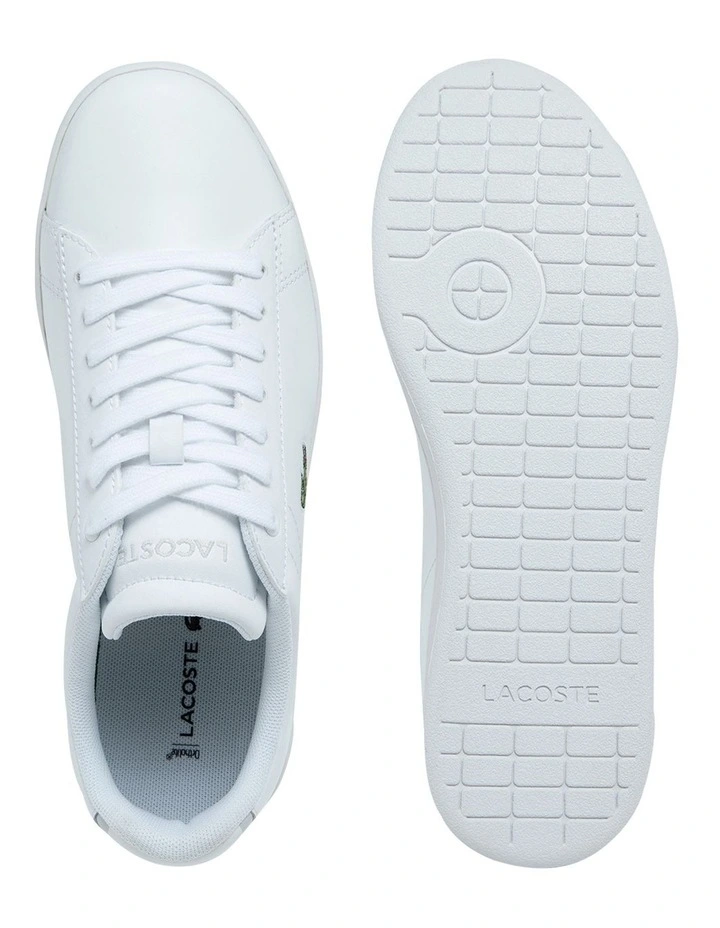 Lacoste Carnaby Evo White Lace-Up Sneaker 4 Lacoste Carnaby Evo White Lace-Up Sneaker - Image 4