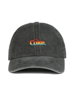 CocaCola Multi Raglan Wash Black Cap